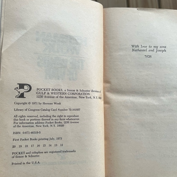 Vintage Herman Wouk 1st Edition Books Winds of War 1971+War and Remembrance 1978 - Picture 8 of 9